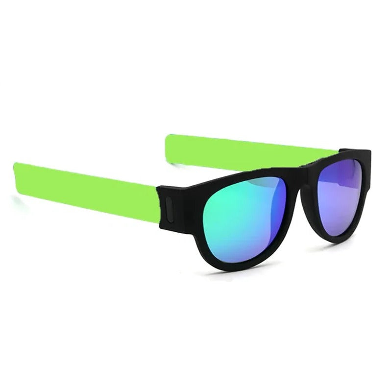 WrapShade | Faltbare Slap-Sonnenbrille Grün Blau Grün Decorique.de