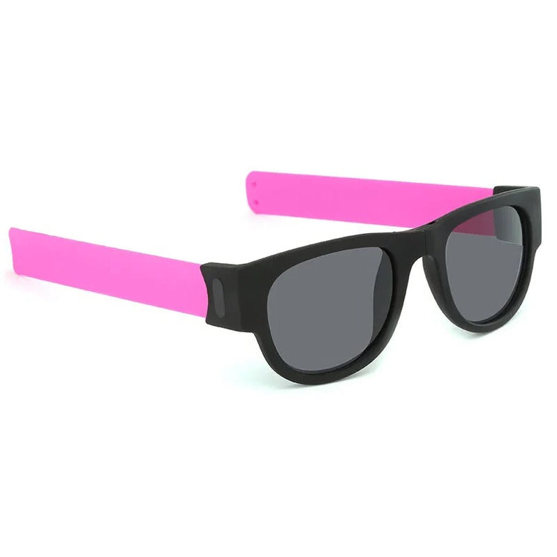 WrapShade | Faltbare Slap-Sonnenbrille Pink Polarisiert Decorique.de