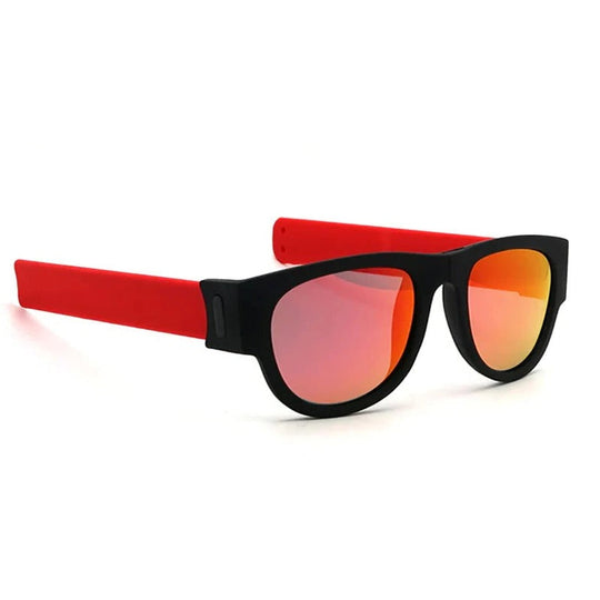 WrapShade | Faltbare Slap-Sonnenbrille Rot Orange Decorique.de