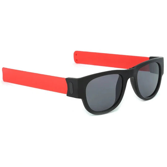WrapShade | Faltbare Slap-Sonnenbrille Rot Polarisiert Decorique.de