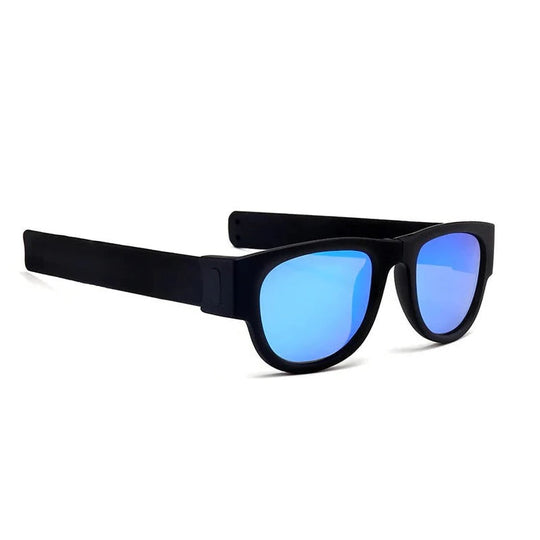 WrapShade | Faltbare Slap-Sonnenbrille Schwarz Blau Decorique.de