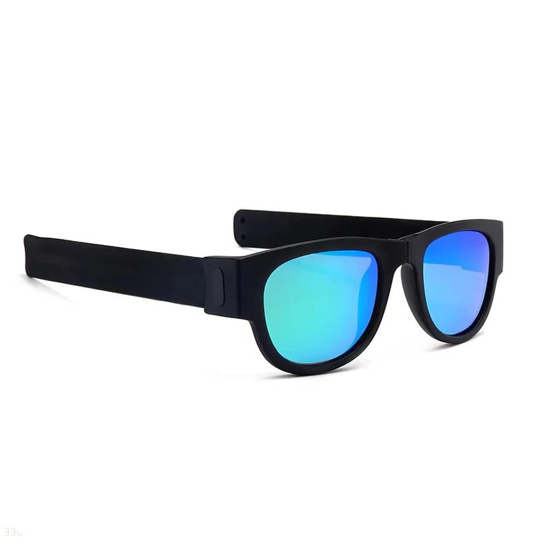 WrapShade | Faltbare Slap-Sonnenbrille Schwarz Blau Grün Decorique.de