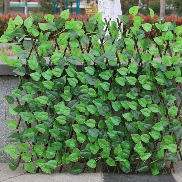 LeafFence | Einziehbarer Künstlicher Gartenpflanzenzaun