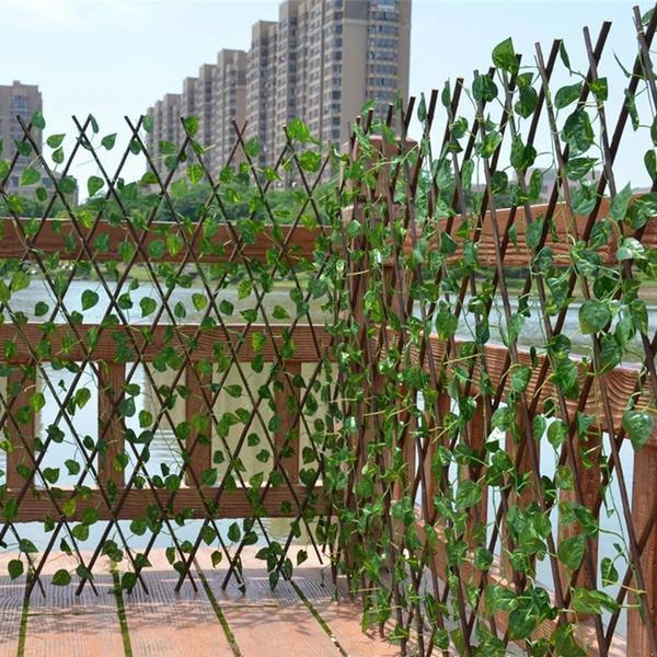 LeafFence | Einziehbarer Künstlicher Gartenpflanzenzaun