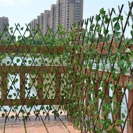LeafFence | Einziehbarer Künstlicher Gartenpflanzenzaun