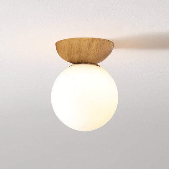 YunaGlow | Stilvolle Holz & Glas Deckenleuchte Decorique.de