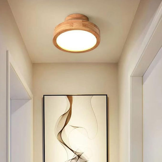 TimberRay | Deckenleuchte – Moderne LED-Technik mit Holzfinish