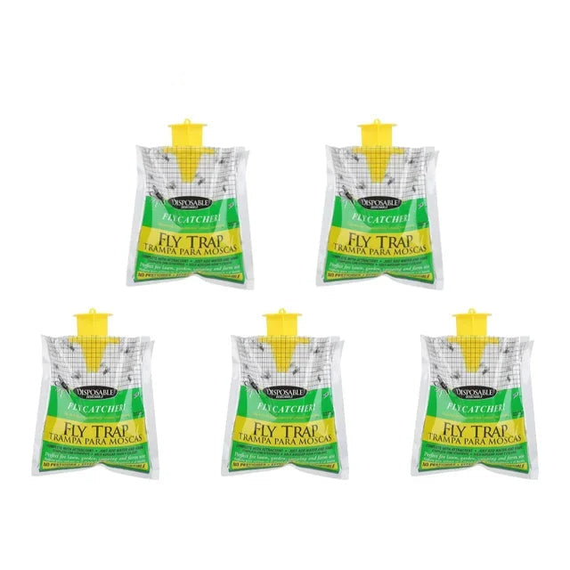 ZapBag | Öko Einweg-Fliegenfalle für den Außenbereich Packung mit 5 Decorique.de