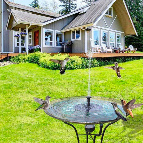 ZenDrop | Solarbetriebene Gartenbrunnenpumpe Decorique.de