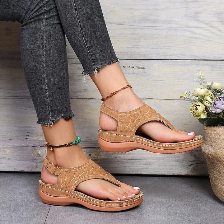 ZenStride | Damen-Orthopädische Sandalen Braun Decorique.de