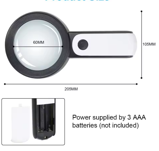 ZoomBright | 30x Vergrößerungsglas für Senioren Decorique.de